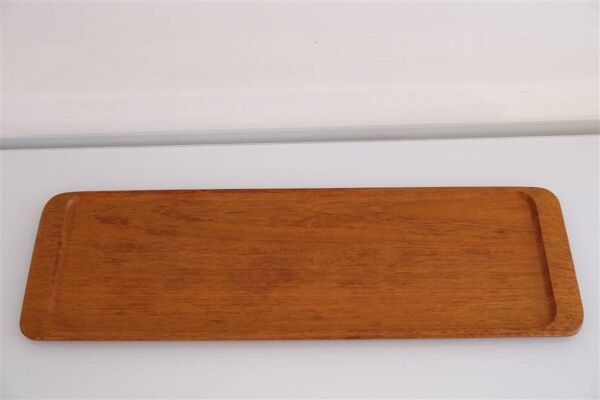 Plateau vintage scandinave en teck 1960