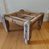 Tabouret bas en bois