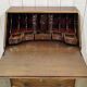 1930s English curved mahogany back desk