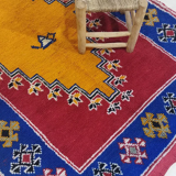 Handmade moroccan berber carpet 213 x 138 cm