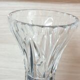 Hand-cut crystal vase