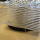 Vintage glass ceiling or wall lamp, Italy, 70s