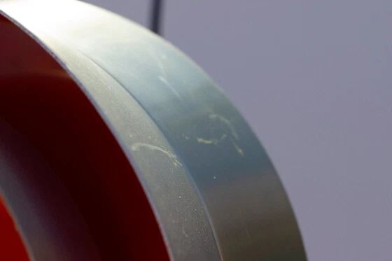 Suspension Trava de Carl Thore en aluminium avec intérieur laqué orange