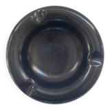 Black ceramic ashtray from the 1950s