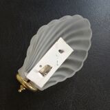 Glass shell sconce