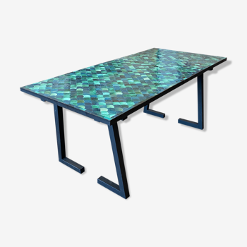 Table zellige artisanal  180x90x76 cm