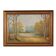 Painting „Two Birch by the Pond”, Scandinavian design, 1970s