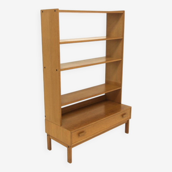 Scandinavian oak bookcase, Sweden, 1960