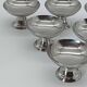 Set of 6 vintage ice cream bowls in 18/10 stainless steel - Bistro Style