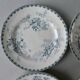 Set of 6 flat plates Roscoff, Choisy king The King Boulenger Iron land