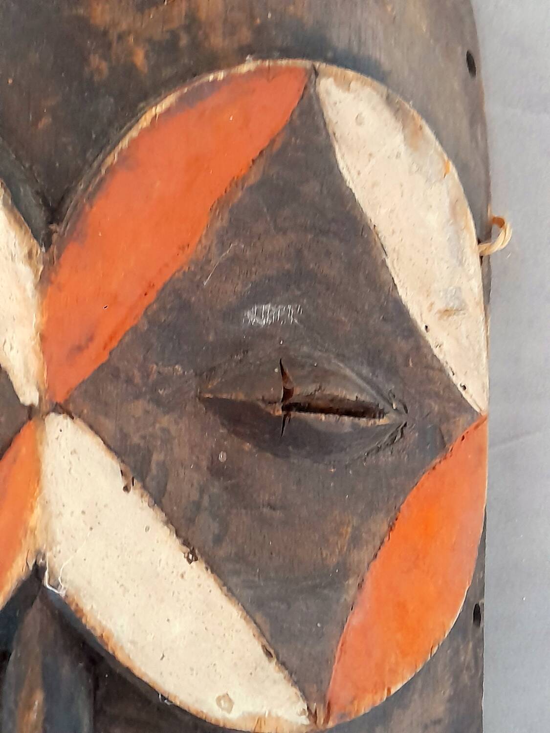 African mask carved from wood