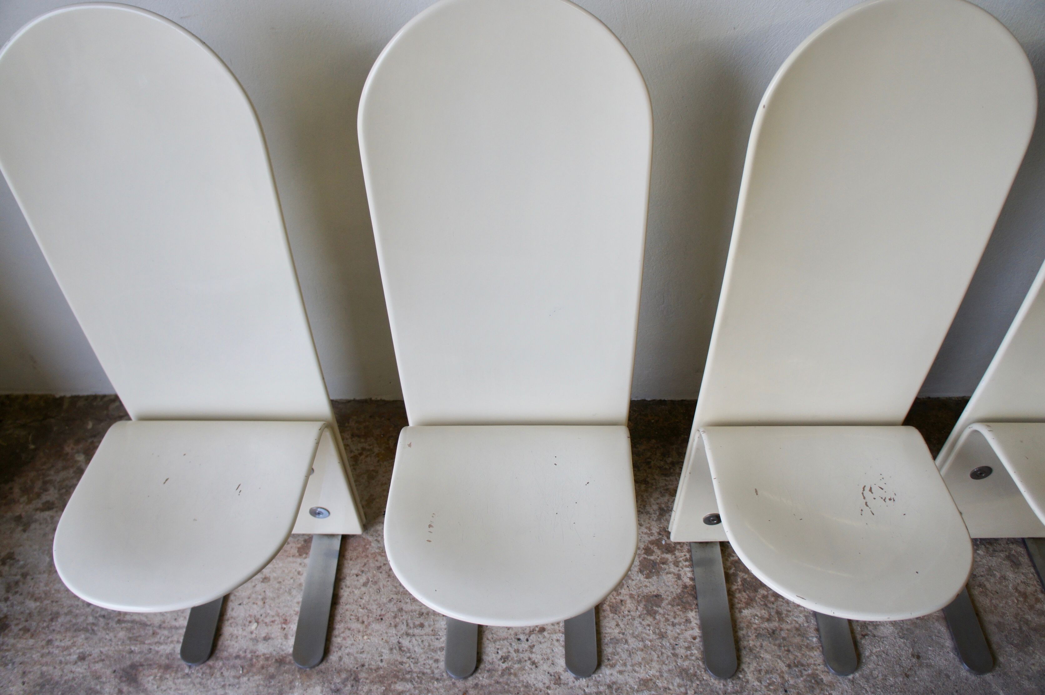Pelicano 6 chairs set by Luigi Saccardo for Arrmet 1970