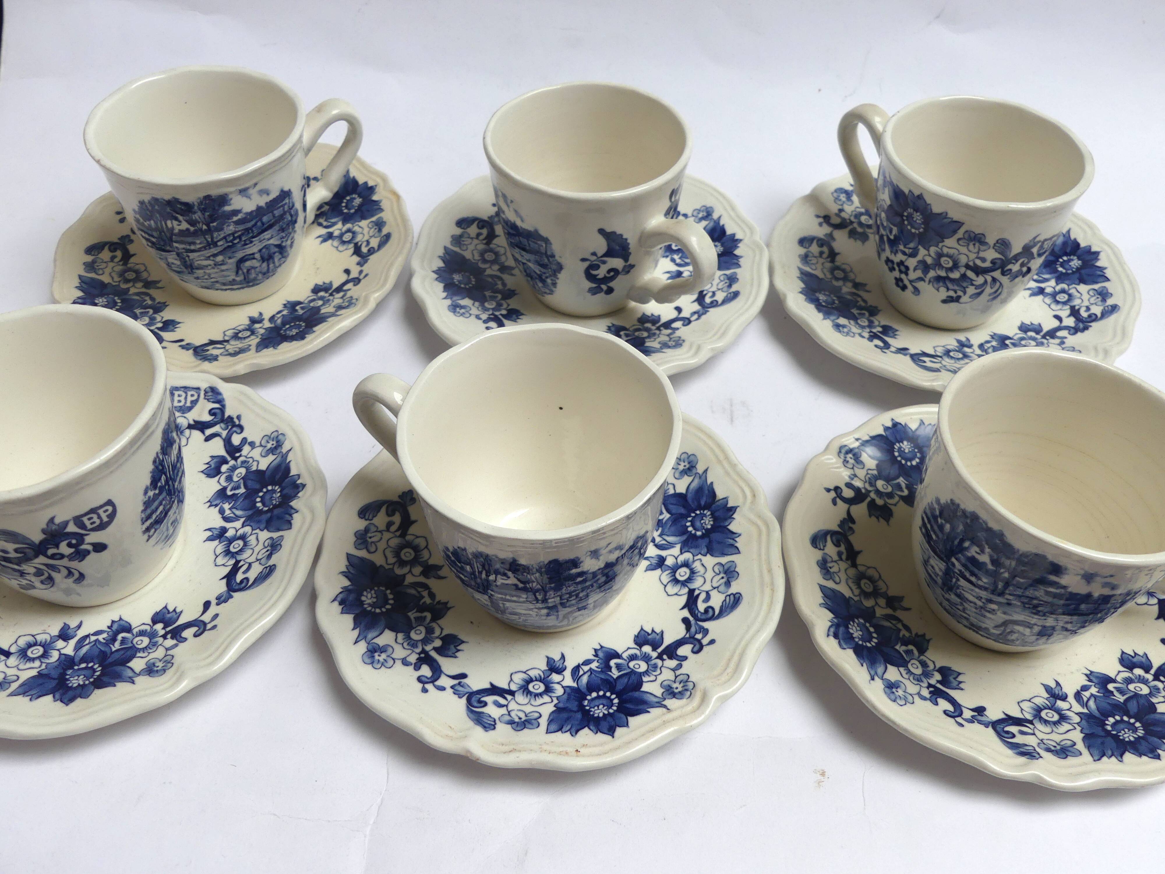 6 coffee cups Sarreguemines BP