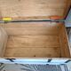 Restored old white cerused chest.