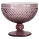 Vintage purple glass sugar bowl from the mid-century, Italy, 1960s.