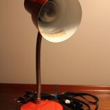Red desk lamp "veb narva" made in ddr 70's