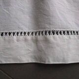 Old single sheet 260x135cm - embroidered back