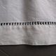 Old single sheet 260x135cm - embroidered back