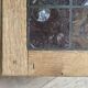 Brutalist coffee table in solid oak and marble from the 70s