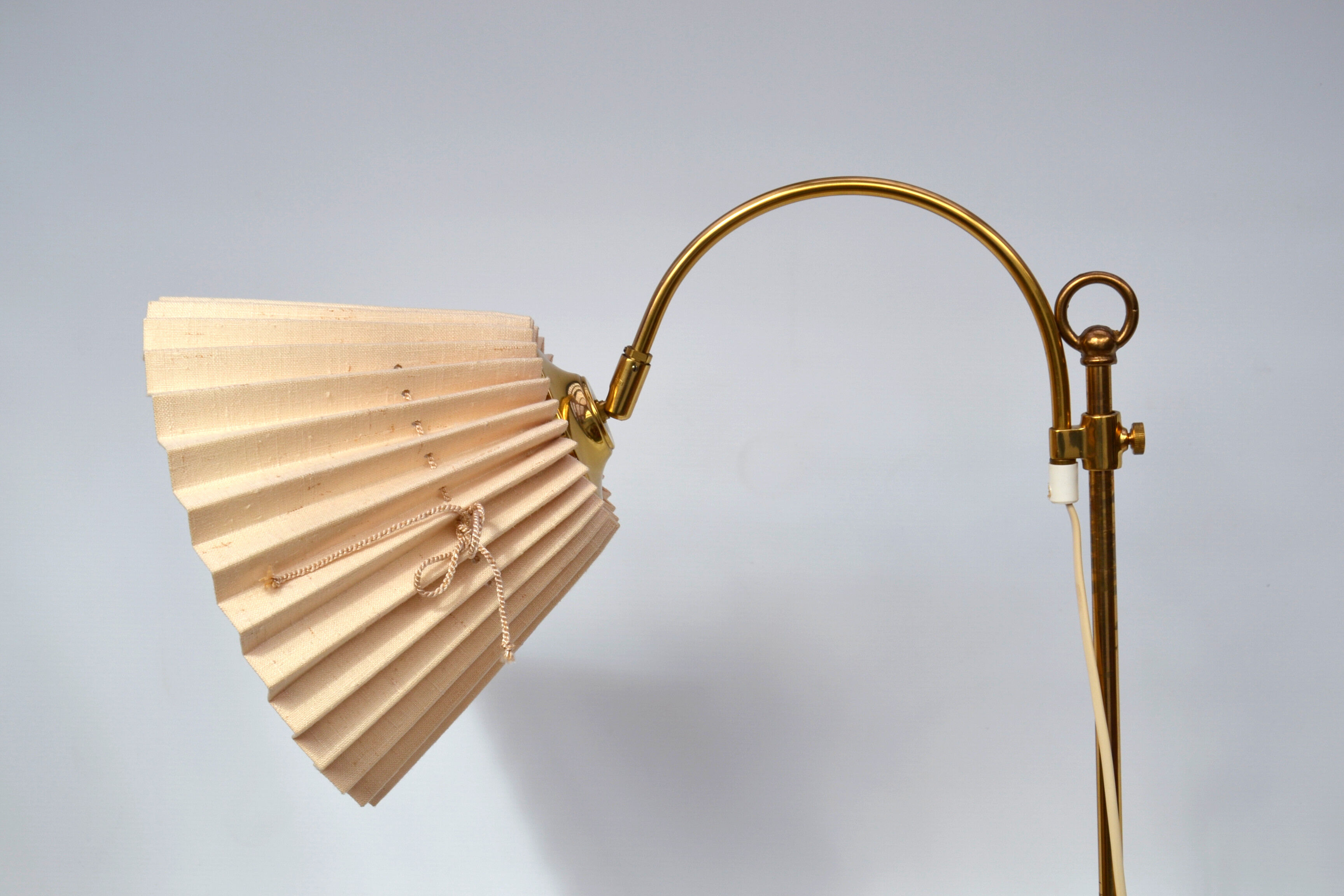 Adjustable brass floor lamp by Nafa 1950