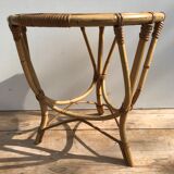Rattan coffee table 70s