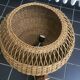 Rattan chandelier suspension old vintage craftsmanship 1960