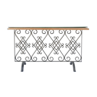 Forged iron console