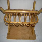 Rattan side table from the 1950s