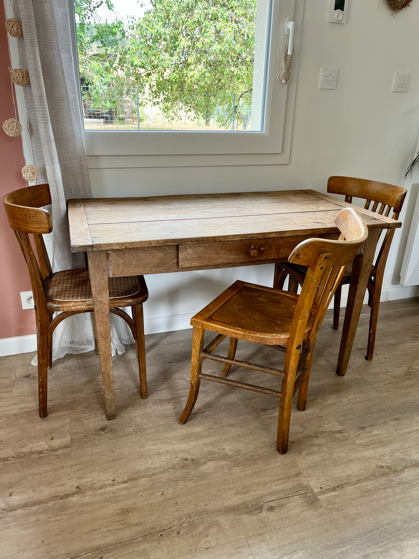 Oak farmhouse table