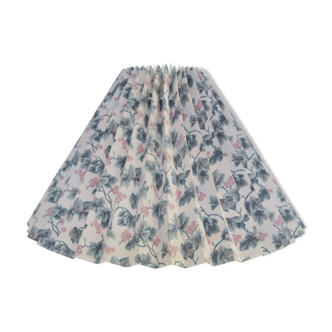 Vintage blue floral pleated lampshade