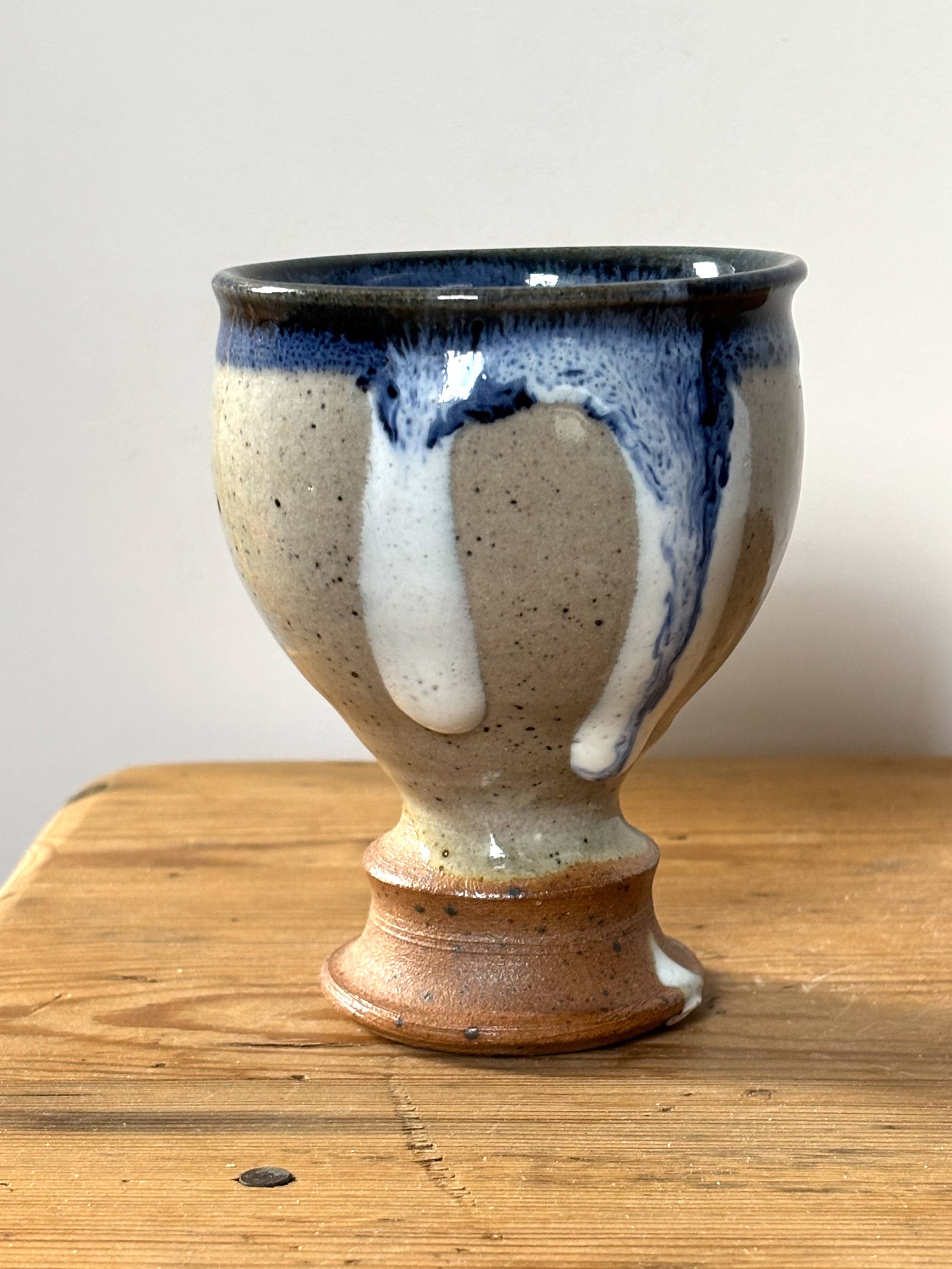 Glazed ceramic chalice