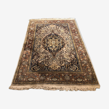 Tapis en laine et soie fait main - 2m13 x 1m22