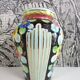 Vase 1950 cerdazur Monaco floral decor