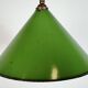 Industrial British Green Enamel Factory Pendant Lamp, 1950s
