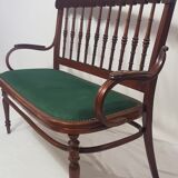 Curved wooden bench 1900