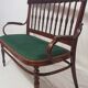 Curved wooden bench 1900