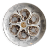 Vintage French oyster plate, Saint Amand