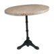 Old table pedestal of Bistrot marble 1950