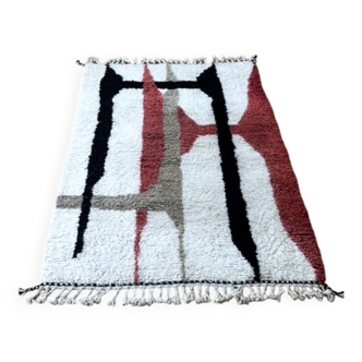 Berber Beni Ouarain rug from Morocco - Handmade wool, 165×110 cm