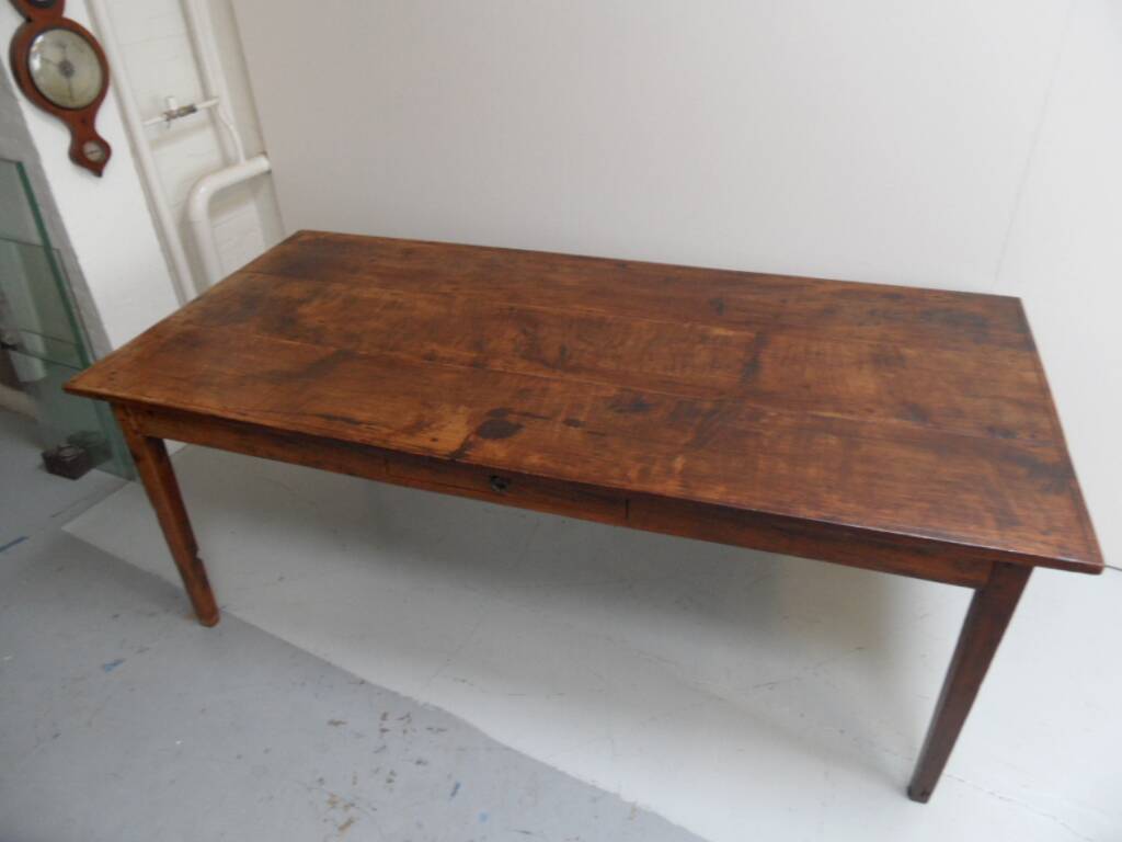 Antique French oak dining table