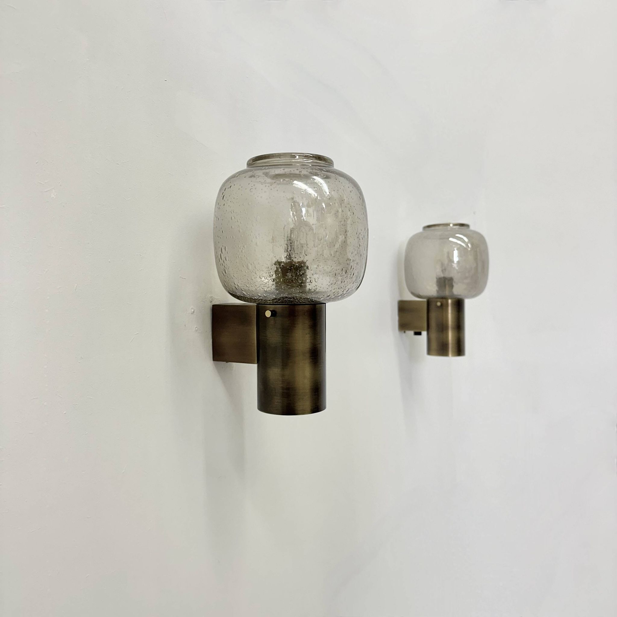 Limburg Glashutte wall lamps , 1970s