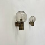Limburg Glashutte wall lamps , 1970s