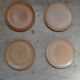 Set of four plates in sandstone