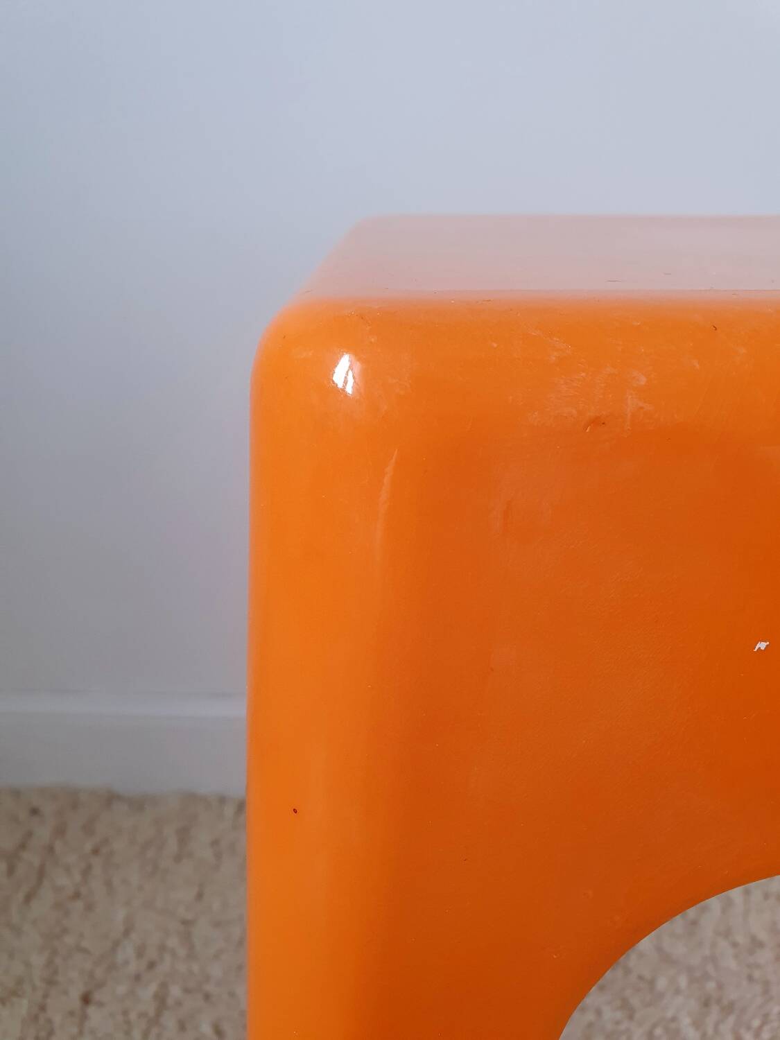 Ami square plastic stool 1960