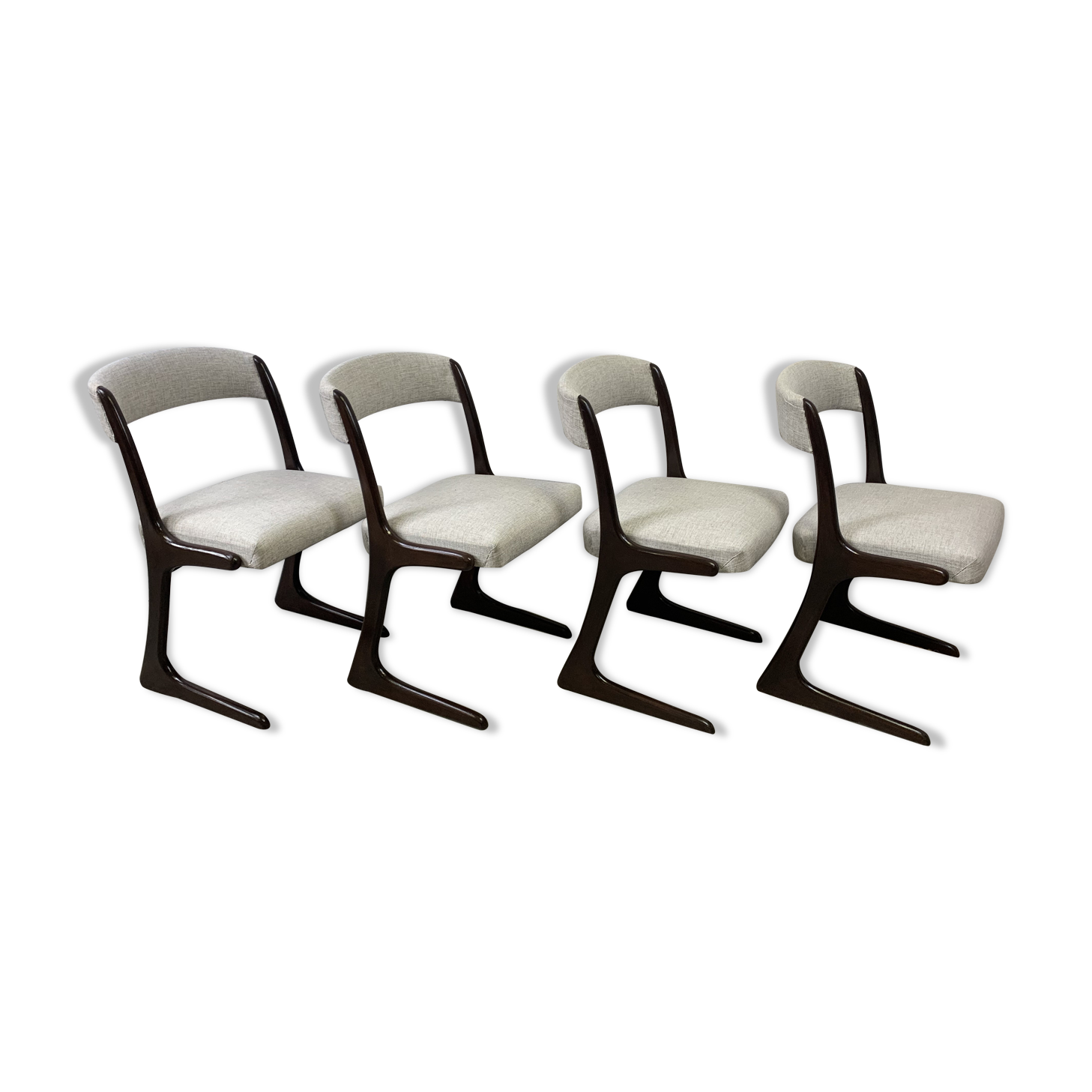 Series of 4 Baumann chairs