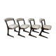 Série de 4 chaises Baumann