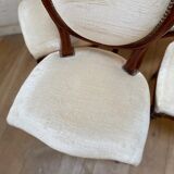 Series of 4 medallion chairs