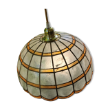 Mother-of-pearl and brass suspension