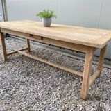 Table de ferme poncée 2m