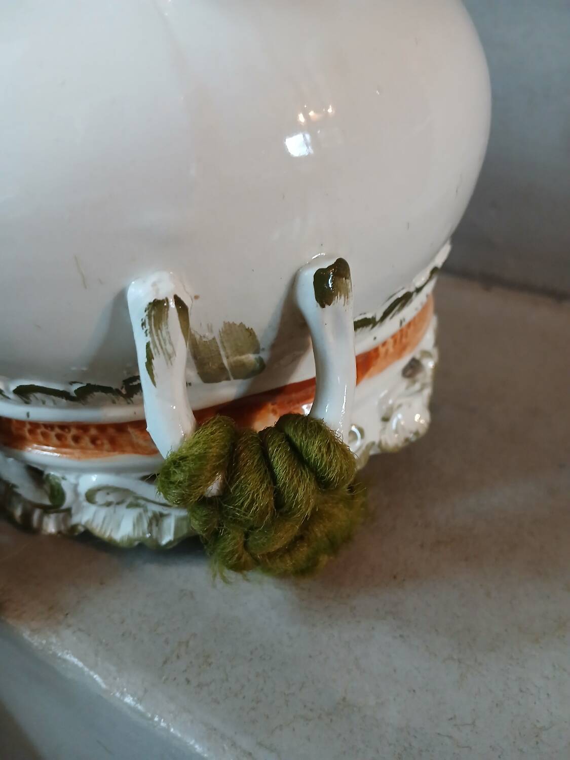 Vintage hanging plant holder